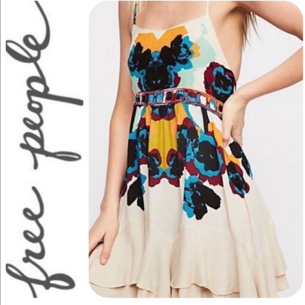 Free People Multicolor Floral Dress